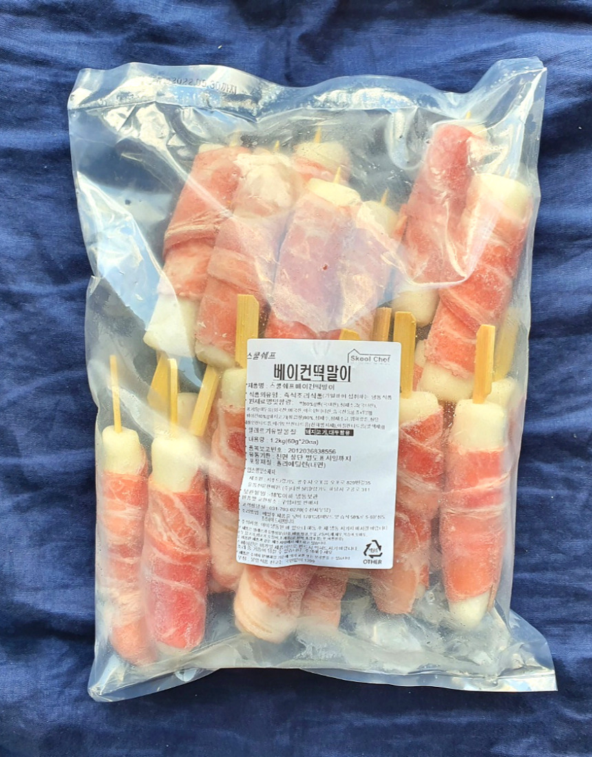 스쿨쉐프베이컨떡말이 1.2Kg(60g*20ea)